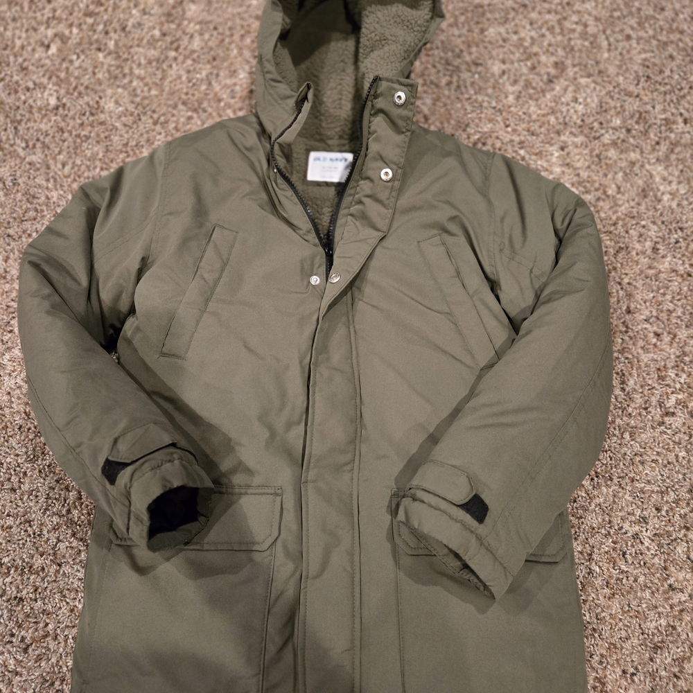 Old Navy Men's Green Puffer Jacket